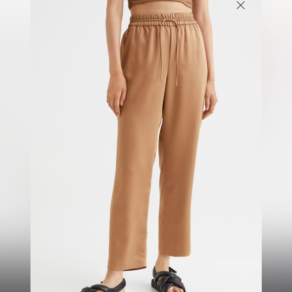 Elastic + Draw string high waist pants
